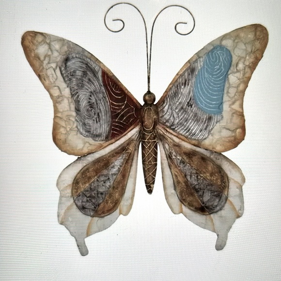 Handmade Metal Butterfly Wall Art - Picture 3 of 6